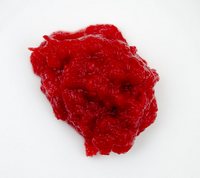 Puré from redfleshed apple